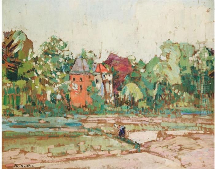 Landscape Oil Painting by Philibert Cockx