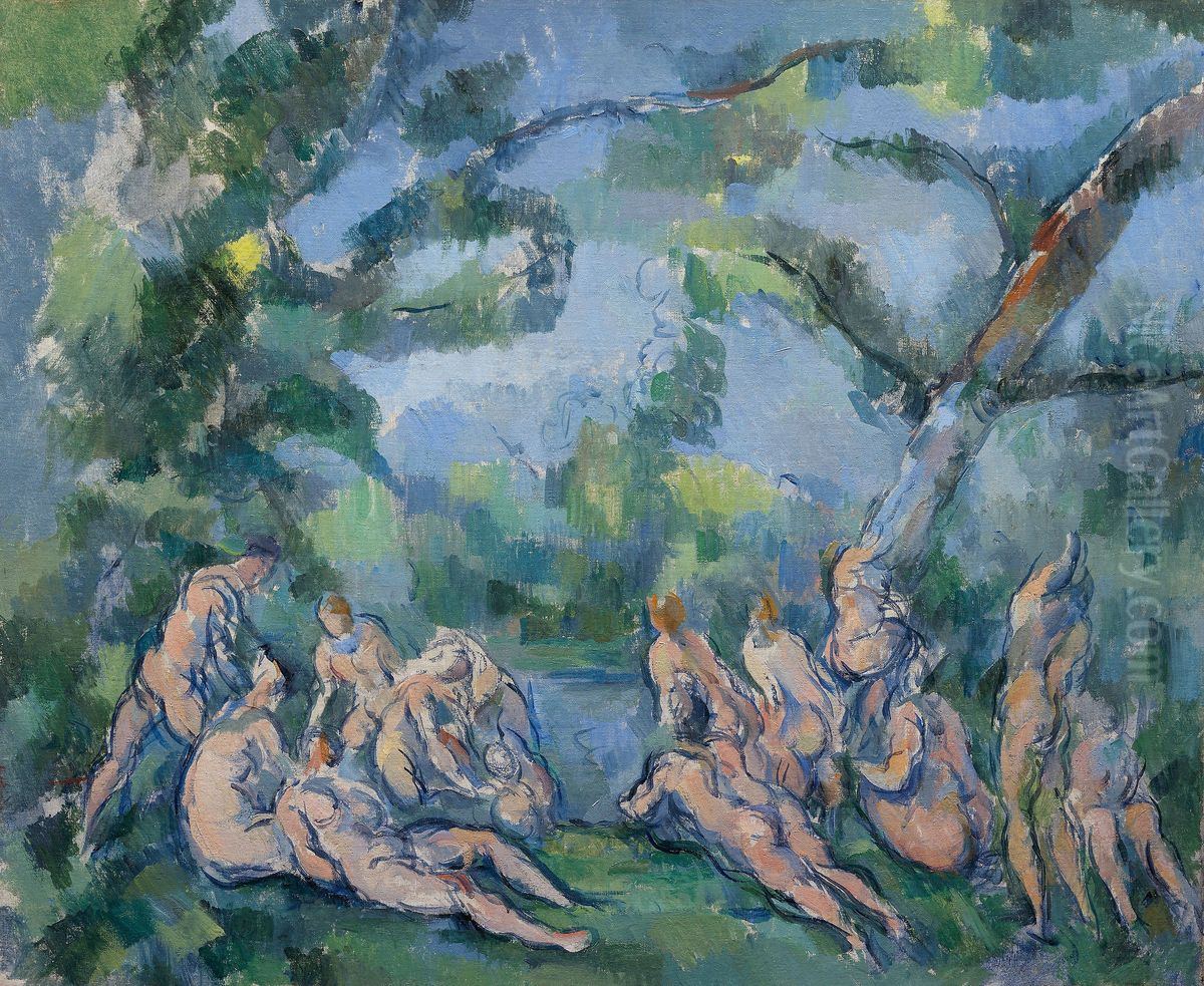 The Bathers Oil Painting by Paul Cezanne