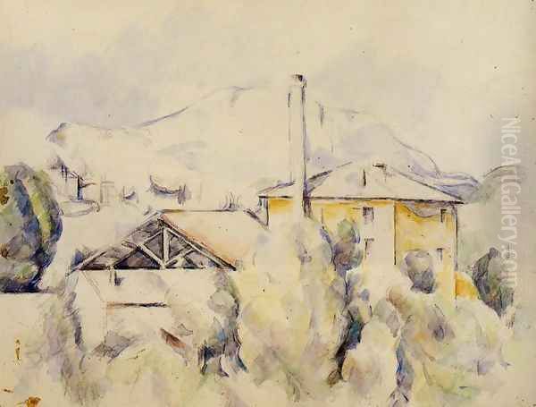 The Lime Kiln Aka The Mill At The Pont Des Trois Sautets Oil Painting by Paul Cezanne