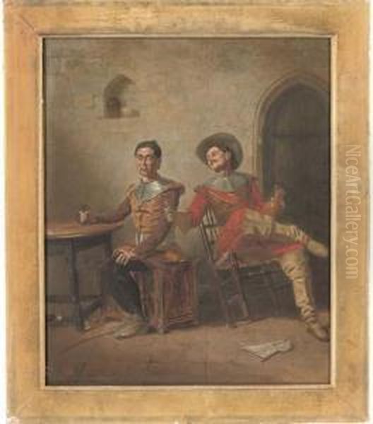 A Distraction From Duty Oil Painting by Francesco Coleman