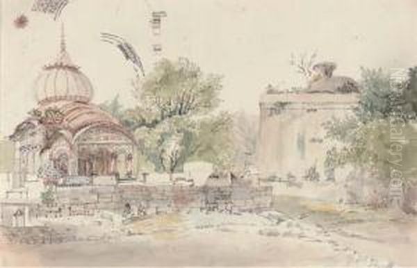 Views Of India From A Tour Oil Painting by William Collingwood Smith