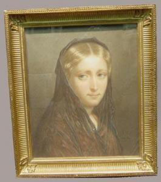 Portrait Of A Lady
Initialed And Dated Oil Painting by James Collinson
