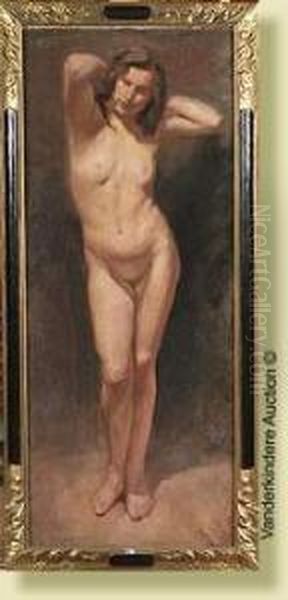 Femme Nue Oil Painting by Jean Roch Collon