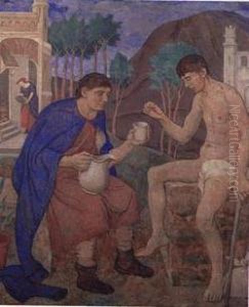 The Cup Of Water Oil Painting by John Ramsey Conner