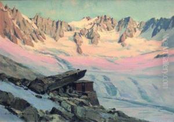 Le Refuge Du Couvercle Oil Painting by Charles Henry Contencin
