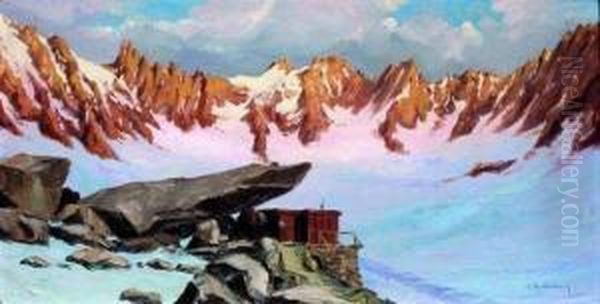 Refuge Du Couvercle Oil Painting by Charles Henry Contencin