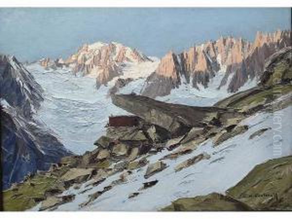 Le Refuge Du Couvercle Oil Painting by Charles Henry Contencin