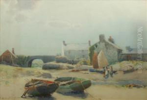 'walberswick, Suffolk' And 'anglesea' Oil Painting by Hubert Coop