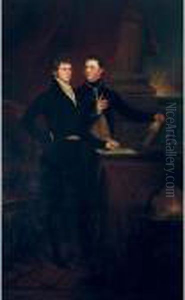 Portrait Of Edward Knatchbull, 
Later 9th Bt. (1781-1849), With His Brother Norton Joseph Knatchbull 
(died 1801) Oil Painting by John Singleton Copley