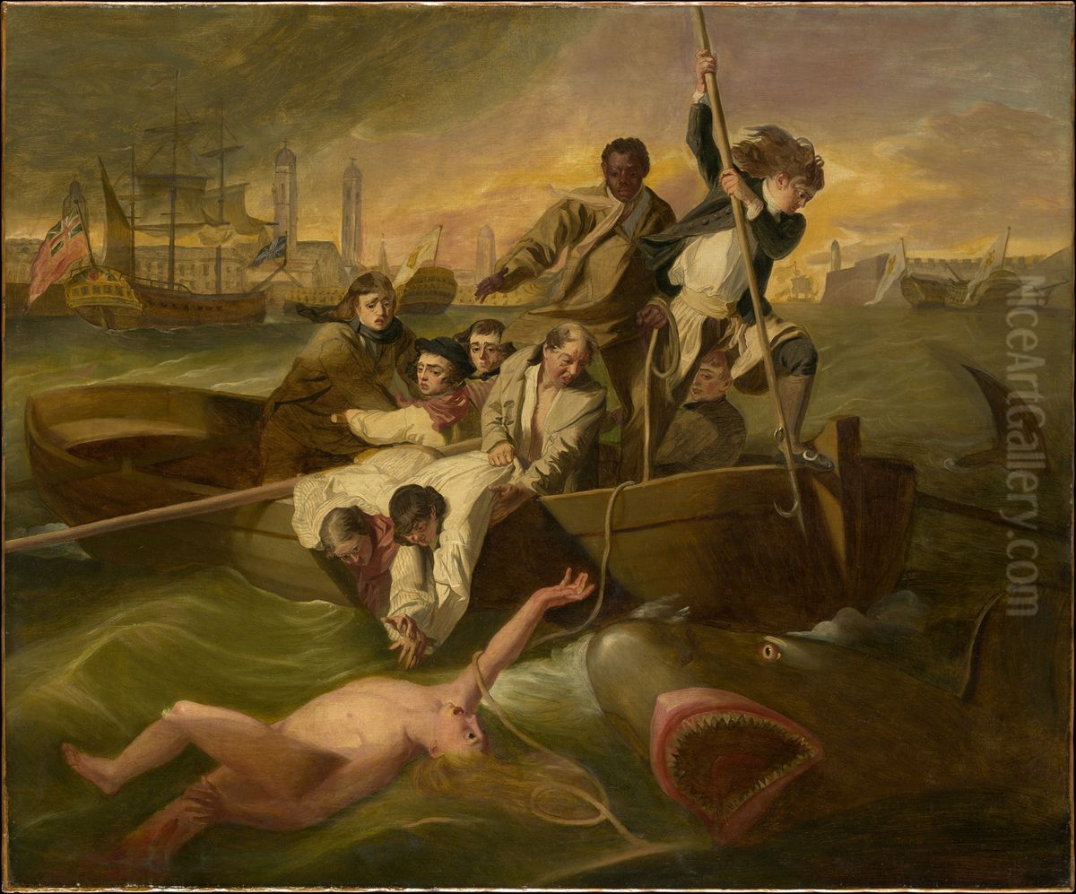 Watson And The Shark Oil Painting by John Singleton Copley