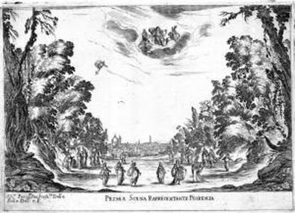 Relazione Delle Nozze Degli Dei.
 Favola...rappresentata In Musica In Firenze Nelle Reali Nozze De 
Serenis.mi Gran Duchi Di Toschana Ferdinando Ii E Vittoria Principessa 
D'urbino. Oil Painting by Carlo Coppola