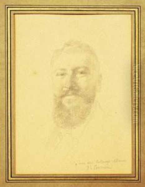 Portrait De Paul Bellanger-adhemar Oil Painting by Fernand-Anne Piestre Cormon