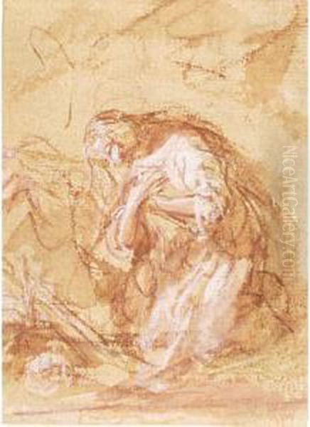 Madonna And Child Oil Painting by Michel Corneille II