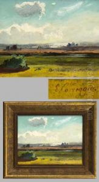 Romantische Weite Sommerlandschaft Oil Painting by Ludwig Correggio