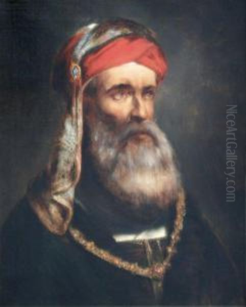 Marchand Turc Oil Painting by Jozef Cornelius Correns