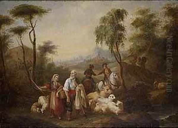 Comerciantes De Ganado Oil Painting by Andres Cortes