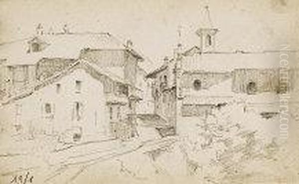 Frazione Di Chivasso Oil Painting by Demetrio Cosola