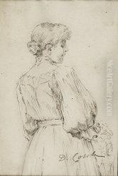 Fanciulla Di Profilo Oil Painting by Demetrio Cosola