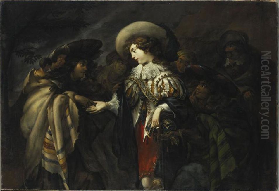 The Fortune Teller Oil Painting by Jan Cossiers