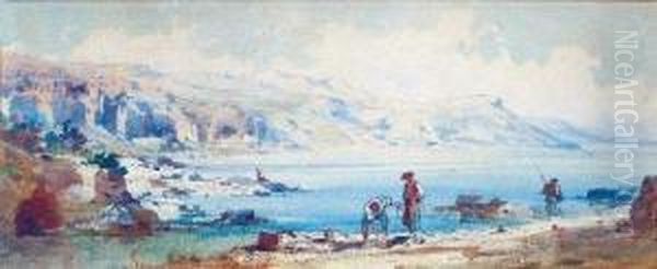 Vue De La Tete De Chien A Partir De Saint Jean Cap Ferrat Oil Painting by Emmanuel Costa