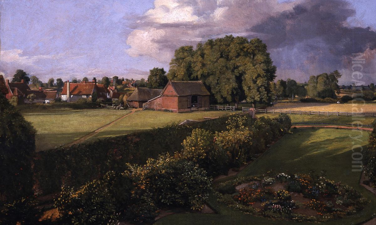 Golding Constable's Flower Garden Oil Painting by John Constable