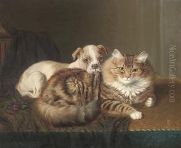 Faithful Companions Oil Painting by Horatio Henry Couldery