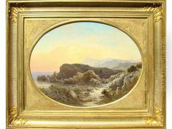 Effet De Soir
Sur Les Barques A La Greve Oil Painting by Vincent Courdouan