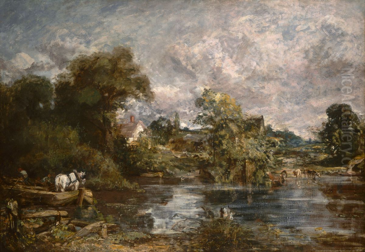 The White Horse Oil Painting by John Constable