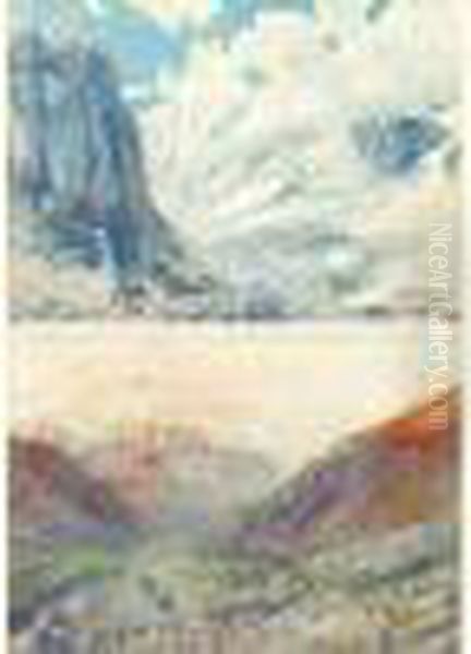 Vues De La Cordillere Des Andes Oil Painting by Ernest Courtois De Bonnencontre