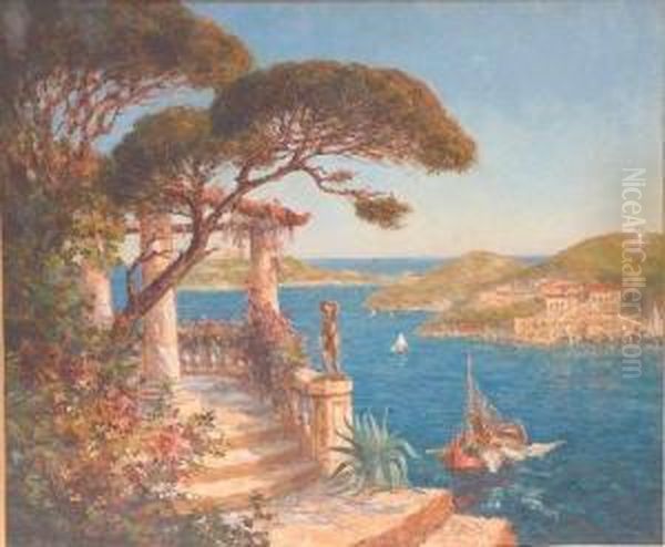 St Jean Du Cap Ferrat, Nice Oil Painting by Charles Cousin