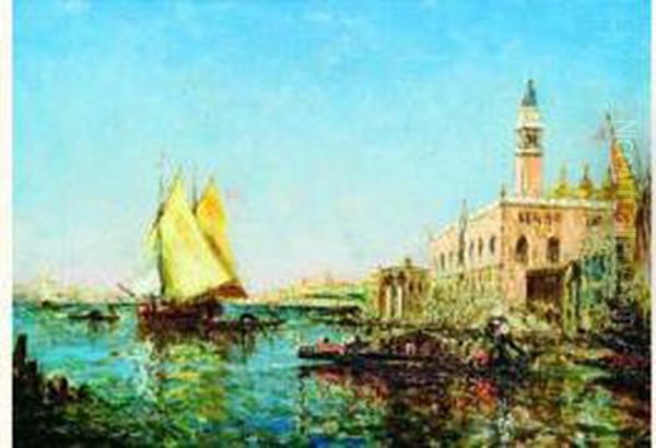 Venise Oil Painting by Charles Cousin