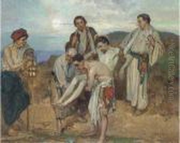 The Deposition Oil Painting by Albert E. Cox