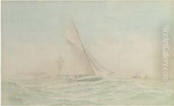 A Day Of Sailing Oil Painting by Frederick Schiller Cozzens