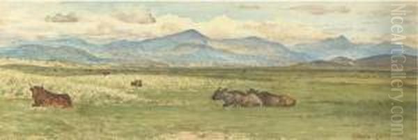 Morning: Traeth Mawr, Harlech Oil Painting by Walter Crane