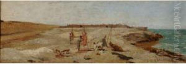 Vue De Mazagan Oil Painting by Joseph Crawhall