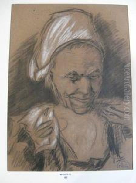 Bretonne A La Coiffe Oil Painting by Suzanne Crepin