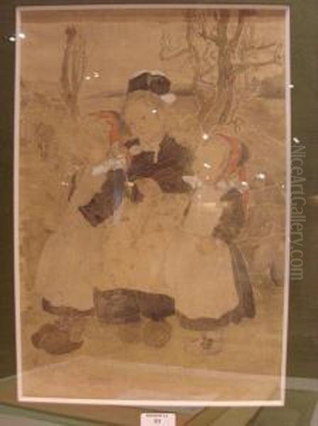 Les Trois Soeurs Oil Painting by Suzanne Crepin