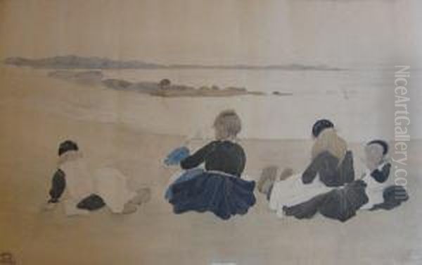 Bord De Mer Oil Painting by Suzanne Crepin