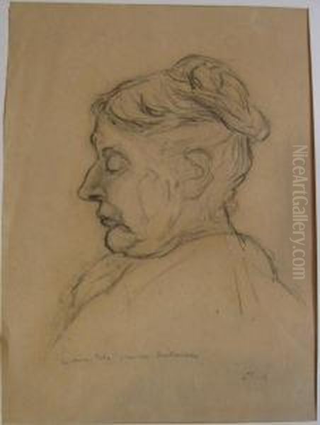 Dessin Au Crayon Gras Oil Painting by Suzanne Crepin