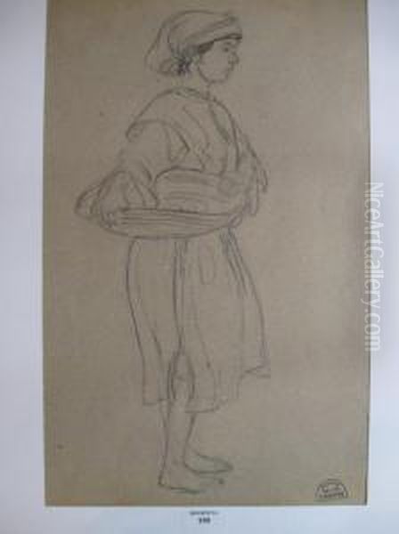 Femme Au Plat Oil Painting by Suzanne Crepin