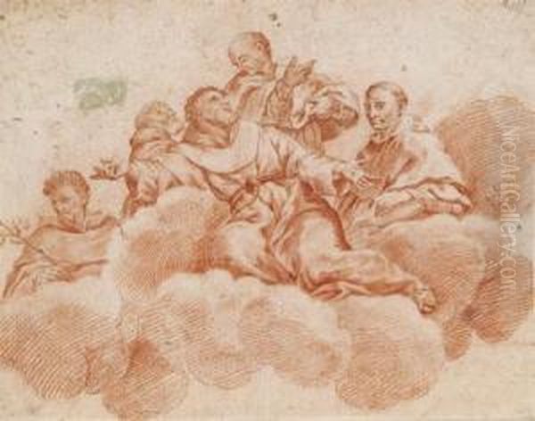 Die Glorie Des Heiligen Franziskus Oil Painting by Giovanni Battista Crespi Il Cerano