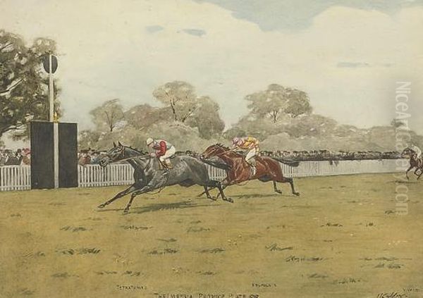 The Imperial Produce Plate Oil Painting by Isaac Cullin