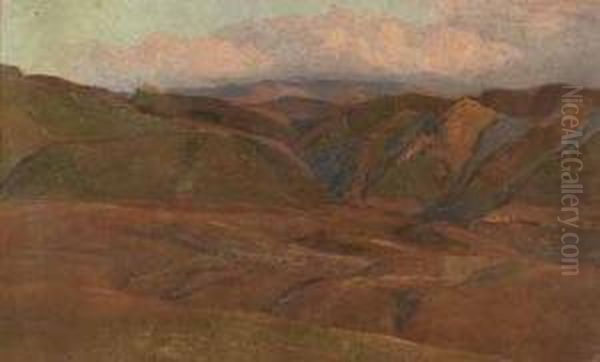 Paesaggio Collinare Oil Painting by Ettore Cumbo