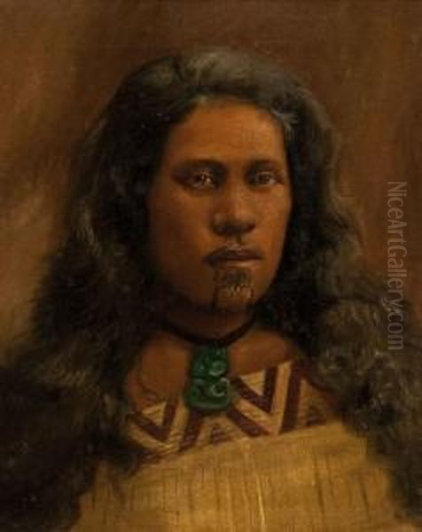 Turi Whatarangi, Grand Daughter Of Tumaitawhiti Oil Painting by Vera Cummings