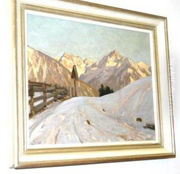 Engadin. Oil Painting by Robert Franz Curry