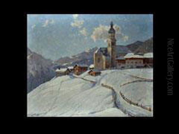 Winterlandschaft Oil Painting by Robert Franz Curry