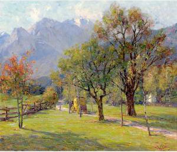 The Yellow Coach Oil Painting by Robert Franz Curry