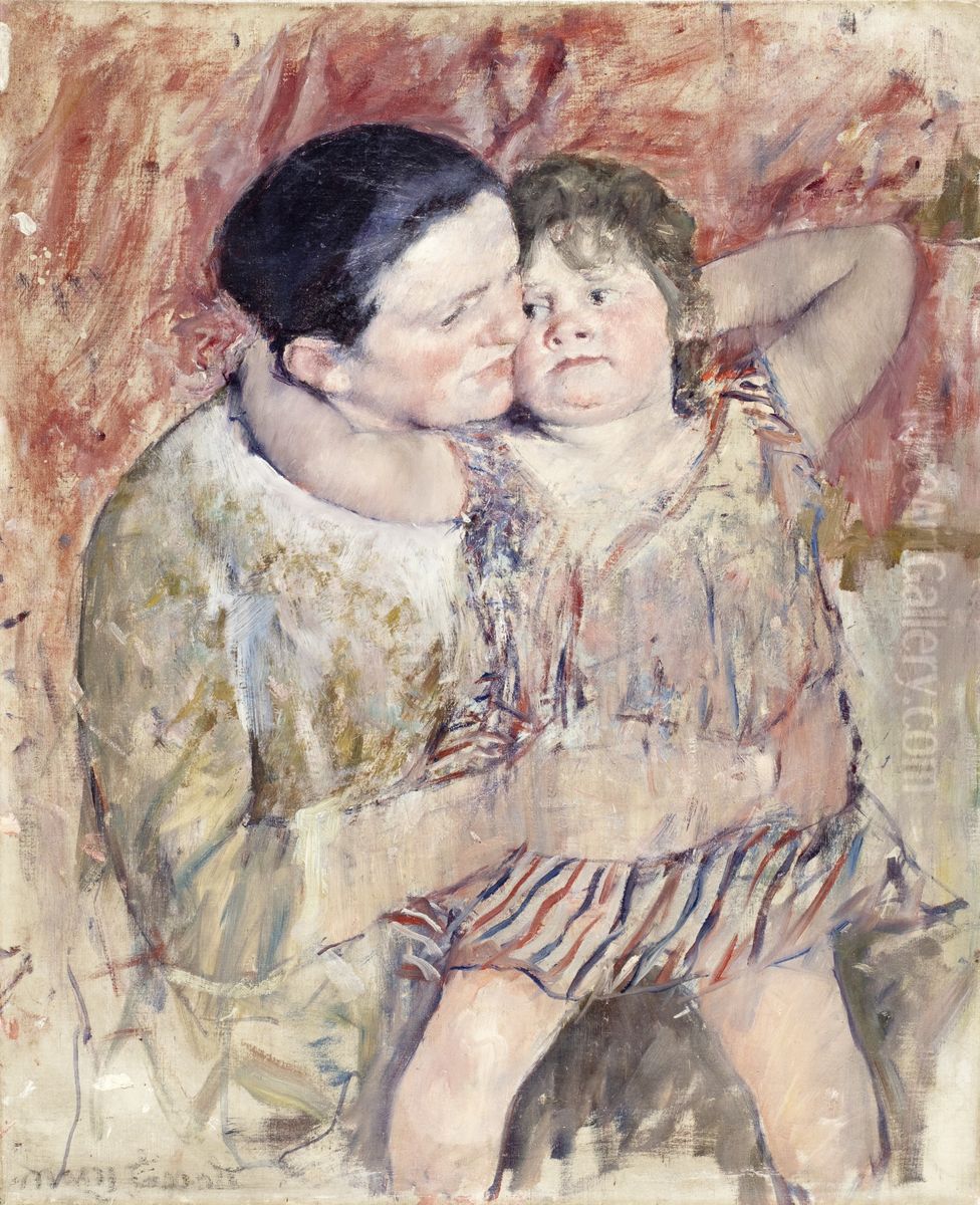 Woman And Child Oil Painting by Mary Cassatt