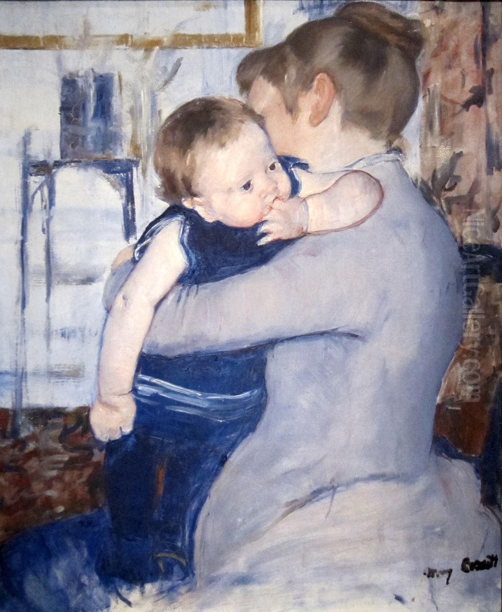 Mother And Child Oil Painting by Mary Cassatt