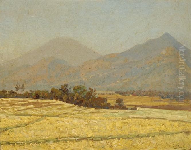 A Javanese Landscape Oil Painting by Carel L. Ii Dake